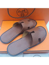 Izmir Leather Slippers Gold - HERMES - BALAAN 3