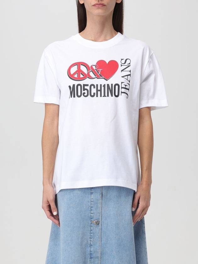 T-shirt Moschino Jeans stampata - MOSCHINO - BALAAN 1