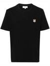 Fox Head Patch Classic Short Sleeve T-Shirt Black - MAISON KITSUNE - BALAAN 6