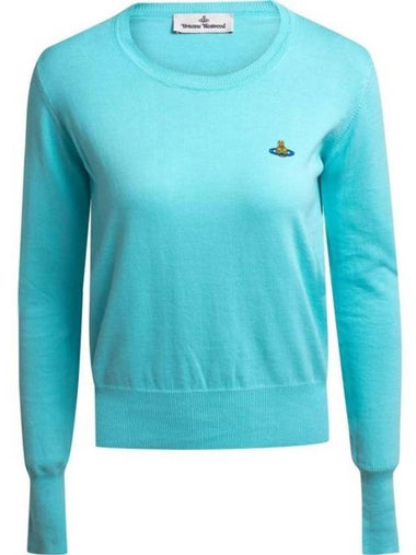 Sweater 1803002S Y001V L402 Free Turquoise - VIVIENNE WESTWOOD - BALAAN 1