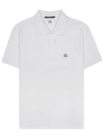 Stretch Piquet Regular Polo Shirt White - CP COMPANY - BALAAN 2