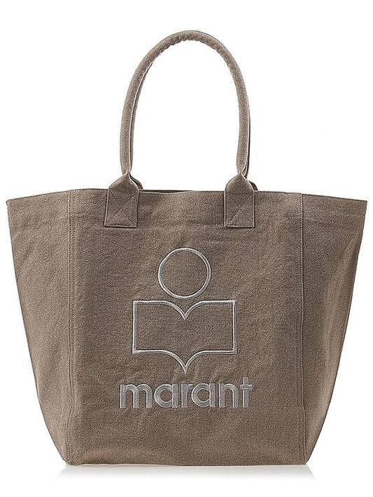 Yenky Embroidered Logo Large Shopper Tote Bag Beige - ISABEL MARANT - BALAAN 2