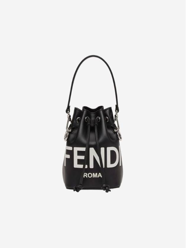 Roma Mon Tresor Leather Small Bucket Bag Black - FENDI - BALAAN 1