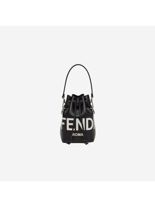 Roma Mon Tresor Leather Small Bucket Bag Black - FENDI - BALAAN 1