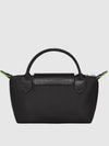 Le Pliage Green Handle Pouch Bag Black - LONGCHAMP - BALAAN 4