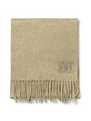 Women's Wsdalia Fringe Cashmere Muffler Beige - MAX MARA - BALAAN 2