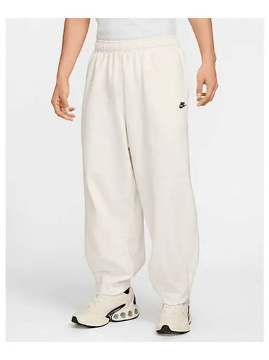 Club Fleece Oversized French Terry Track Pants Ivory - NIKE - BALAAN 1