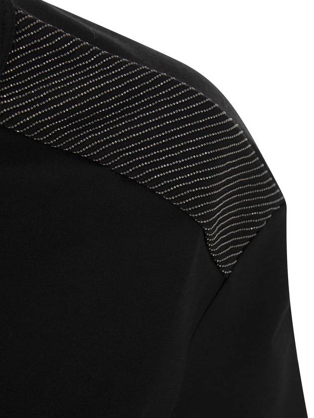 Monilli Shoulder Short Sleeve T-Shirt Black - BRUNELLO CUCINELLI - BALAAN 5