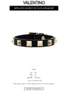 Rockstud Leather Bracelet Black - VALENTINO - BALAAN 3