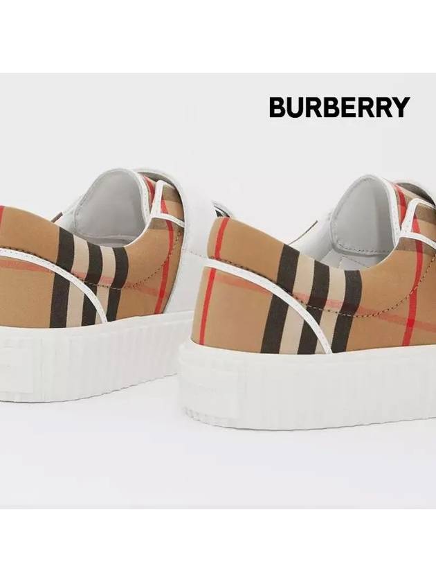 Vintage Check Low Junior Low Top Sneakers - BURBERRY - BALAAN 5