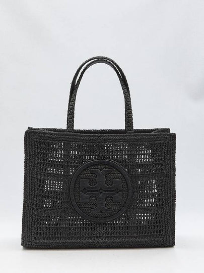 Ella Hand Crocheted Tote Bag Black - TORY BURCH - BALAAN 2