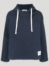 Logo Patch Hoodie Navy - JIL SANDER - BALAAN 4