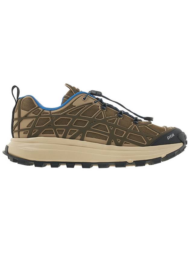 B31 Runner Technical Mesh Rubber Warped Low Top Sneakers Brown - DIOR - BALAAN 3