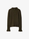 Fringe Wool Knit Top Furrow - BURBERRY - BALAAN 2