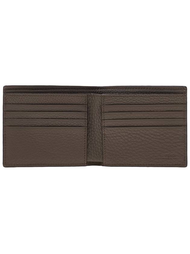 Baguette Leather Half Wallet Burgundy - FENDI - BALAAN 11