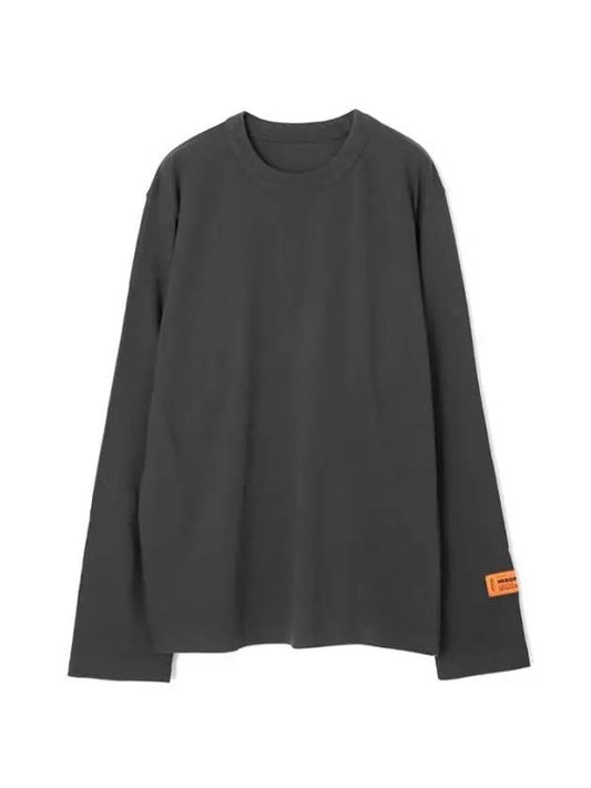 HMAB026F23JER001 1000 Logo Patch Long Sleeve Tee - HERON PRESTON - BALAAN 2