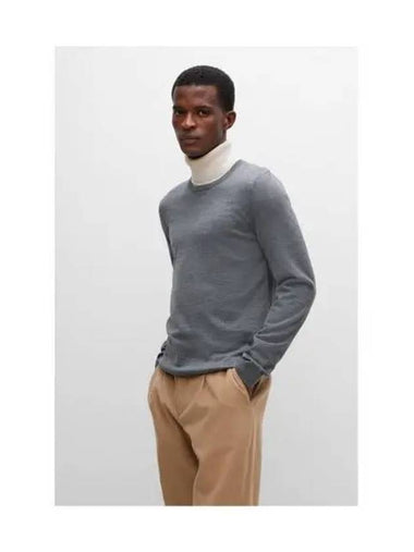 Wool crew neck slim fit knit 50468239 030 - BOSS - BALAAN 1