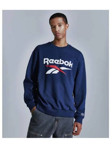 Basic Sweatshirt Navy - REEBOK - BALAAN 1