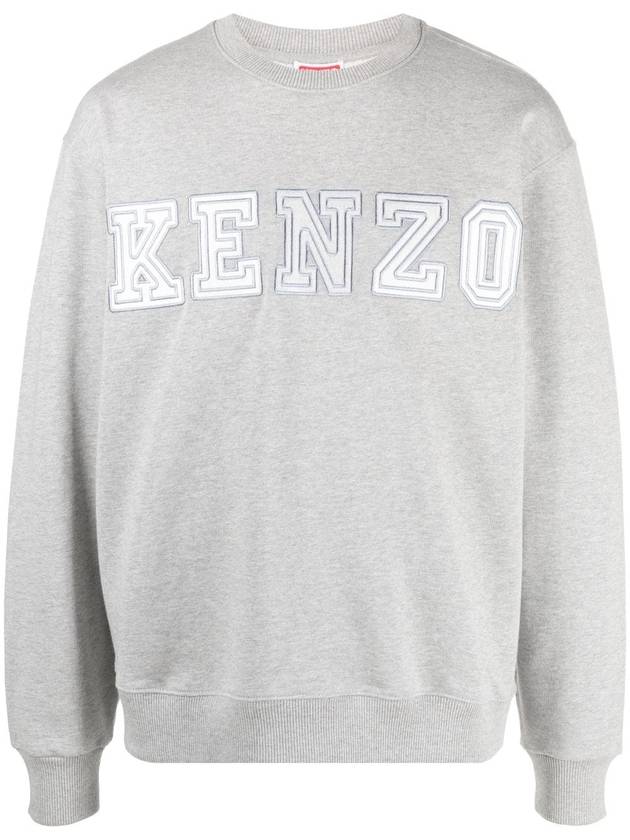 Academy Classic Cotton Sweatshirt Grey - KENZO - BALAAN 1