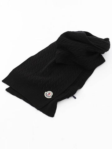 Montclair 3C00017 M1127 999 Wool Muffler - MONCLER - BALAAN 1