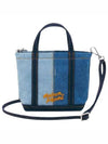 Fox Head Denim Tote Bag Blue - MAISON KITSUNE - BALAAN 2