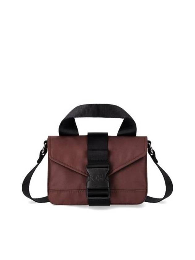 Tech Mini Satchel Cross Bag Burgundy - GANNI - BALAAN 1