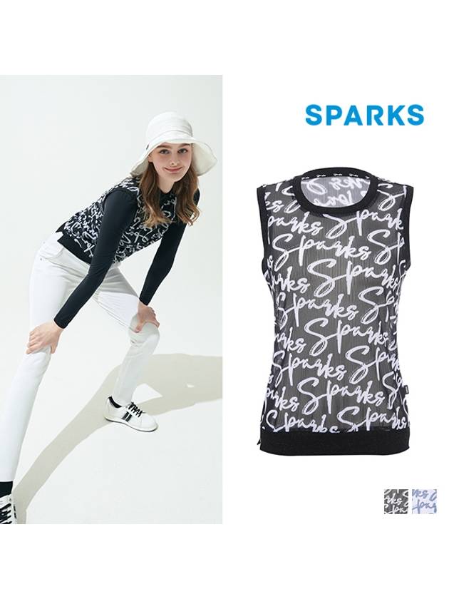 Golf Mesh Round Knit Vest SL2LTV039 - SPARKS - BALAAN 1