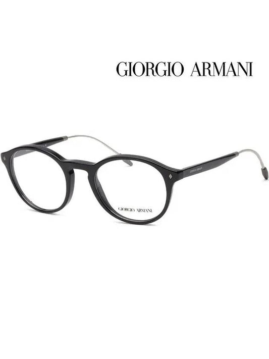 eyewear round glasses black - GIORGIO ARMANI - BALAAN 2