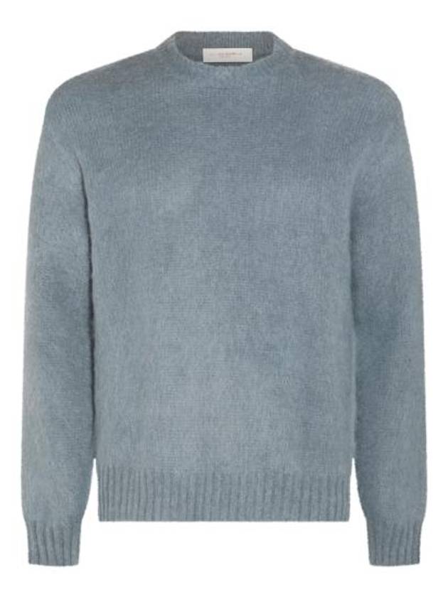 Mohair Jumper Knit Top Powder Blue - GOLDEN GOOSE - BALAAN 2