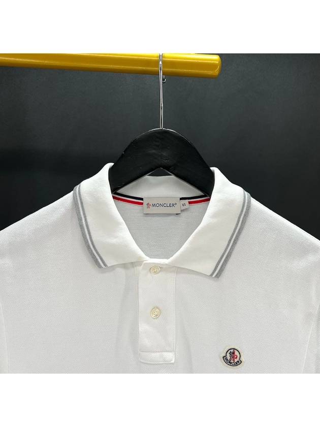 Short sleeved collared t shirt white S size - MONCLER - BALAAN 4