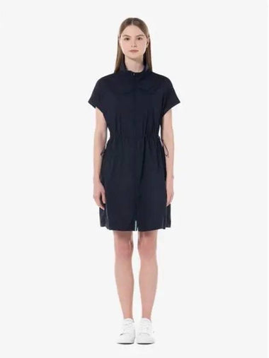 Women s layering zip up woven dress one piece EF200E 54G HD domestic product GQ2N24040354829 - LACOSTE - BALAAN 1