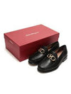 Rolo Gancini Loafers Black - SALVATORE FERRAGAMO - BALAAN 3