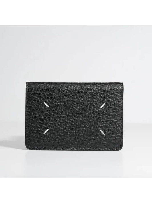 Bovine Leather Card Wallet Black - MAISON MARGIELA - BALAAN 2