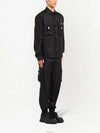 Re-Nylon Shirt Jacket Black - PRADA - BALAAN 4