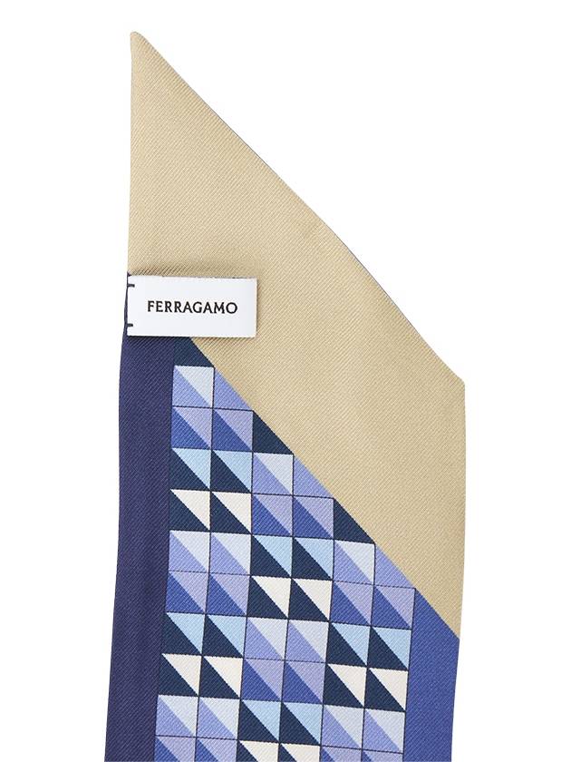 Nadir Print Scarf Blue - SALVATORE FERRAGAMO - BALAAN 6