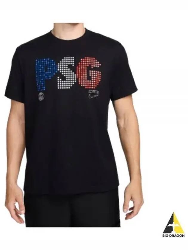 PSG Light Short Sleeve T-Shirt Black - NIKE - BALAAN 2