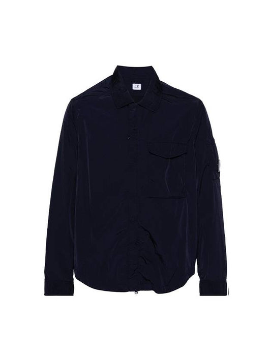 Chrome-R Pocket Over Long Sleeve Shirt Navy - CP COMPANY - BALAAN 2