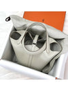 Picotan Lock 18 Tote Bag Grey - HERMES - BALAAN 4