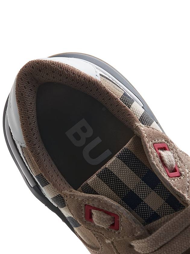 Ramsley Vintage Check Low Top Sneakers Grey Beige - BURBERRY - BALAAN 8