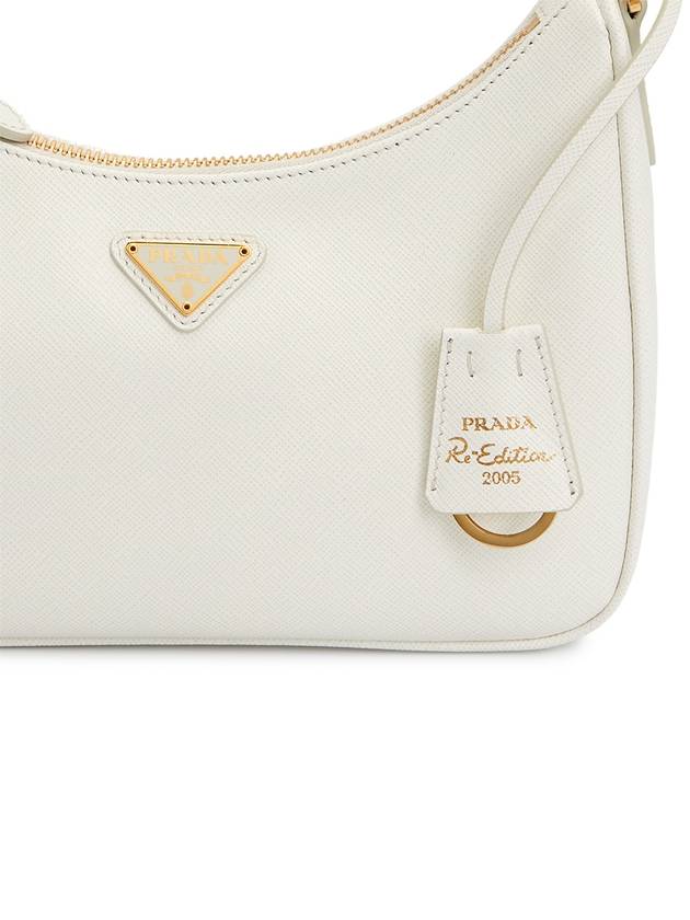 Re-Edition 2005 Saffiano Leather Shoulder Bag White - PRADA - BALAAN 9