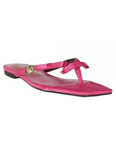 Jeans Couture Millie Leather Sandals Pink - VERSACE - BALAAN 1