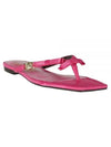 Jeans Couture Millie Leather Sandals Pink - VERSACE - BALAAN 2