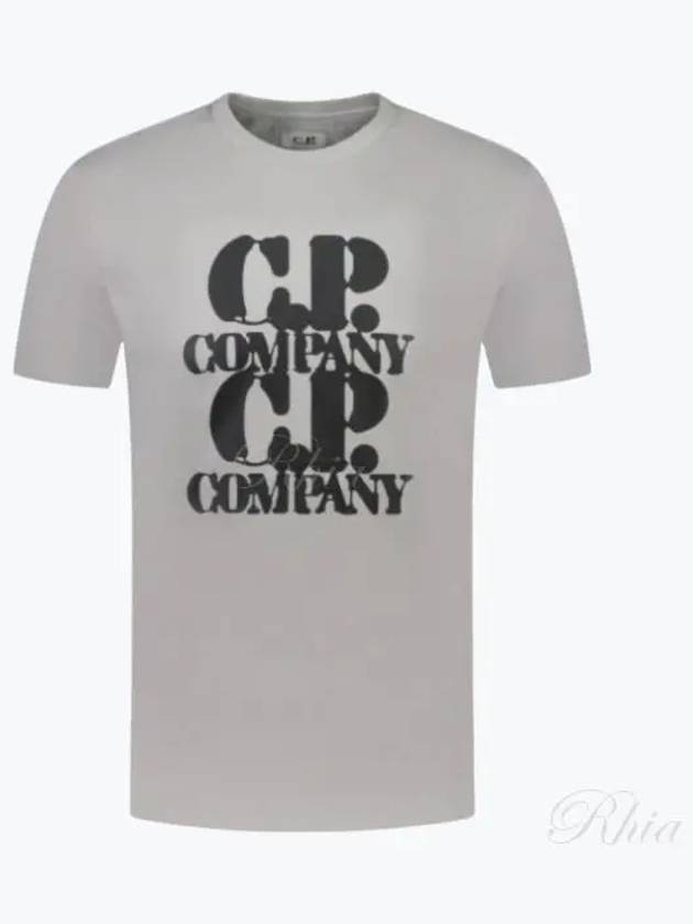 30/1 Jersey Graphic Short Sleeve T-Shirt Grey - CP COMPANY - BALAAN 2