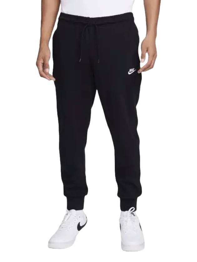 Club Knit Jogger Track Pants Black - NIKE - BALAAN 1