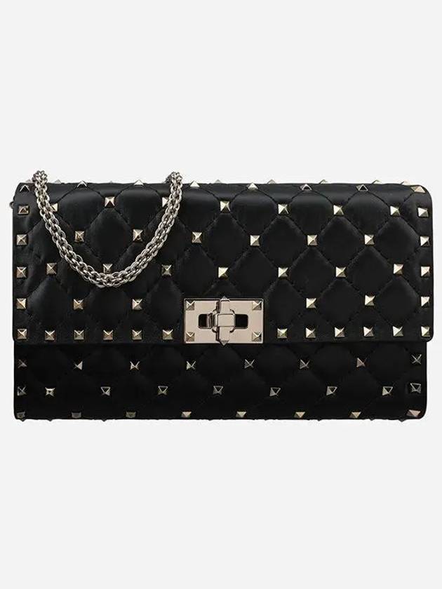 Rockstud Spike Shoulder Bag Black - VALENTINO - BALAAN 2