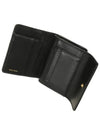 Logo Zipper Leather Card Wallet Black - MIU MIU - BALAAN 5