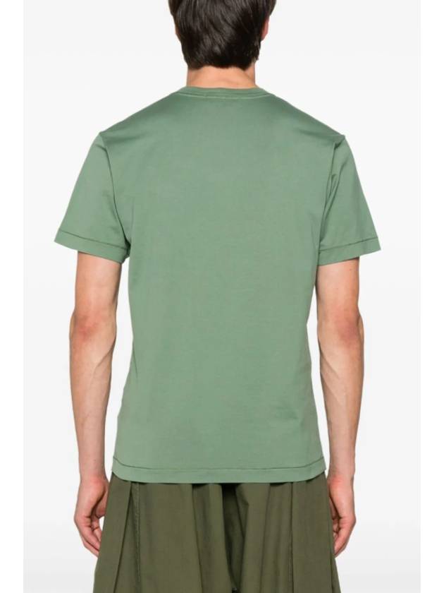 Logo Patch Short Sleeve T-Shirt Sage Green - STONE ISLAND - BALAAN 8