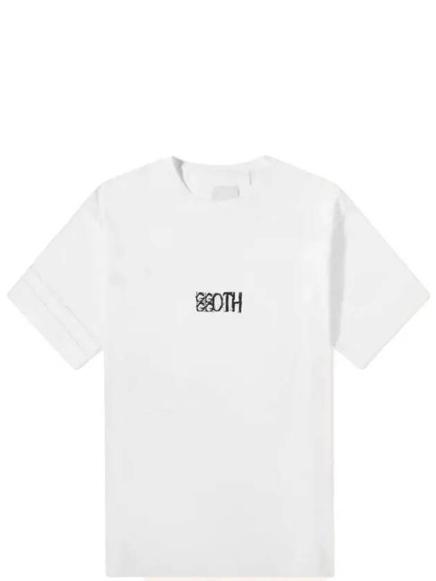 GOTH Print Cotton Short Sleeve T-Shirt White - GIVENCHY - BALAAN 2