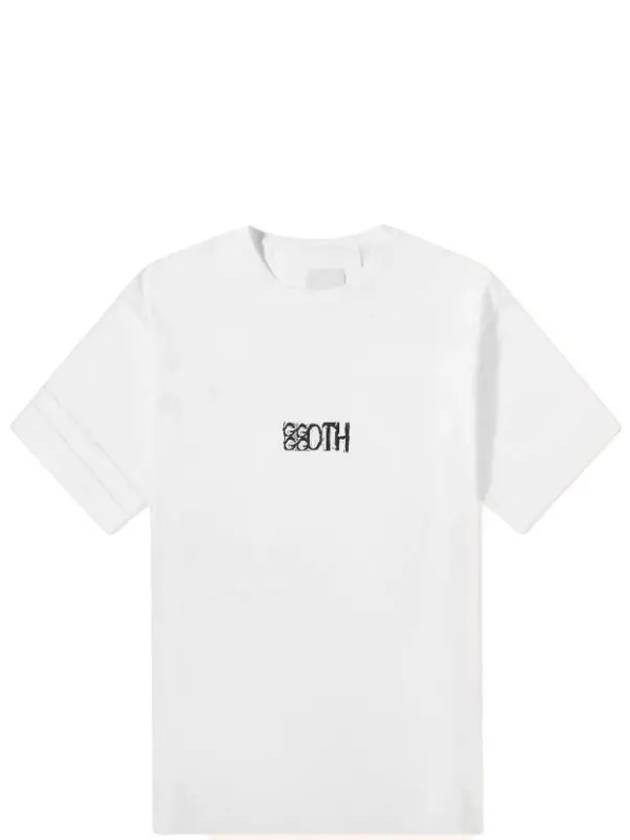 Goth Print Cotton Short Sleeve T-Shirt White - GIVENCHY - BALAAN 2