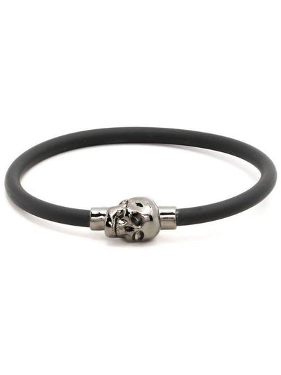 Skull Rubber Bracelet Black - ALEXANDER MCQUEEN - BALAAN 2